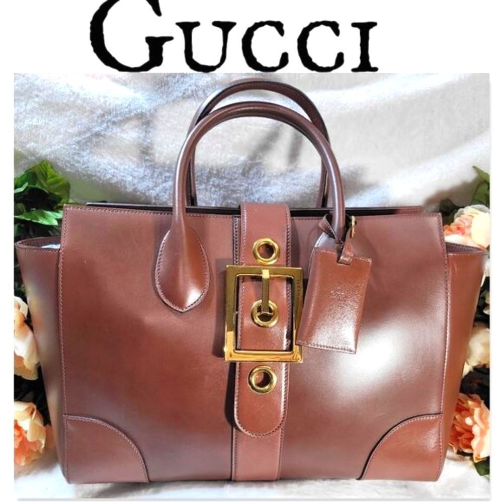 **For mattersofdezn only!!!!**
Gucci Brown Leather Tote Bag - Picture 5 of 14